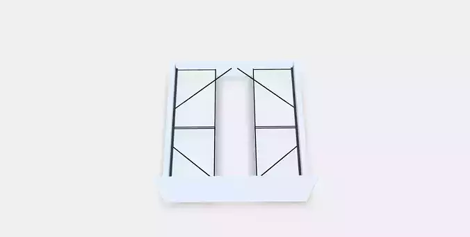 MALM Bed frame with 4 bins