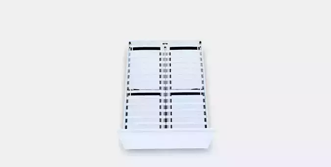 GLADSTAD Upholstered bed 4 bedding containers