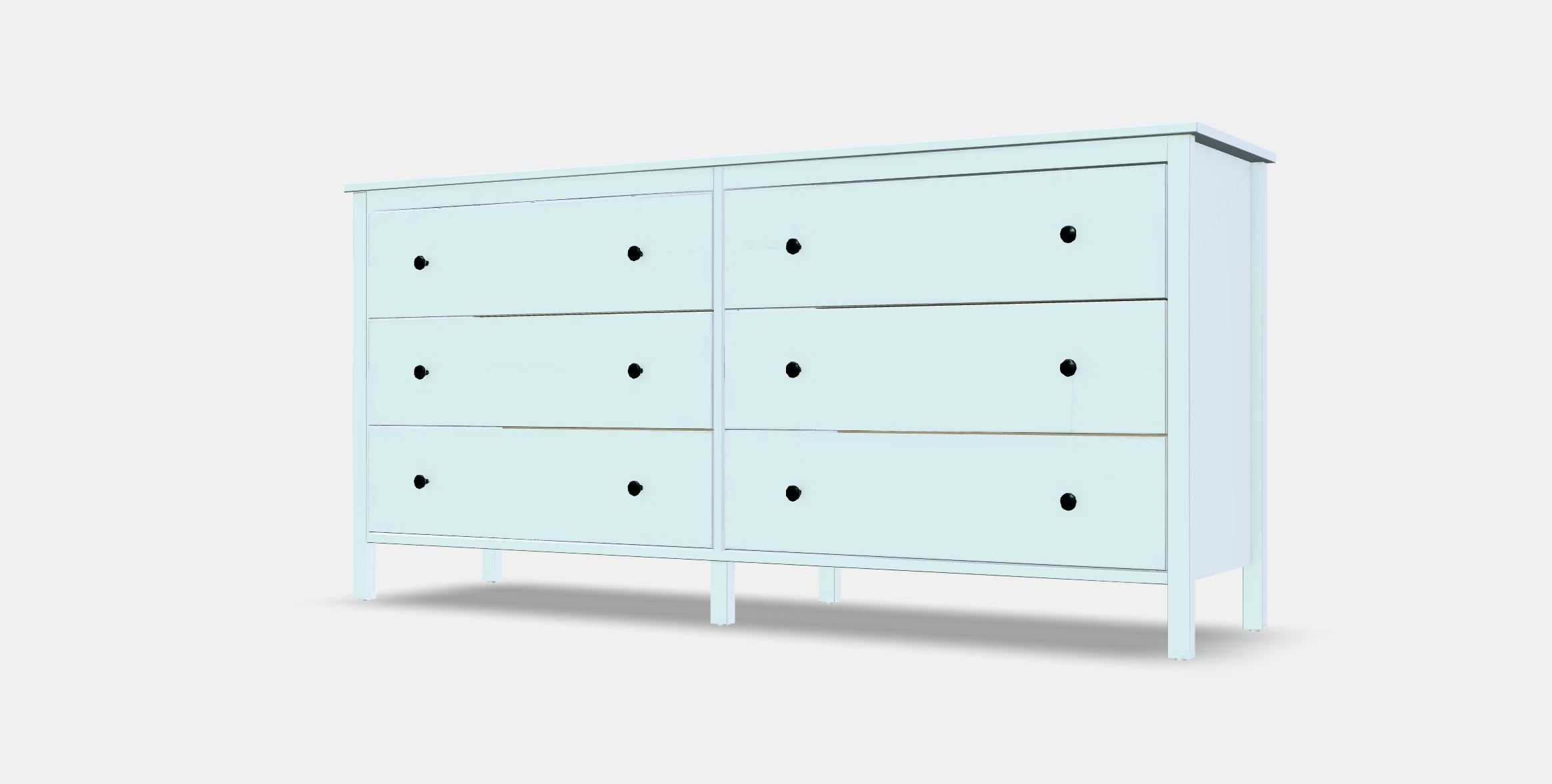 KOPPANG Chest of drawers 6 drawers Low-poly 3D model_13