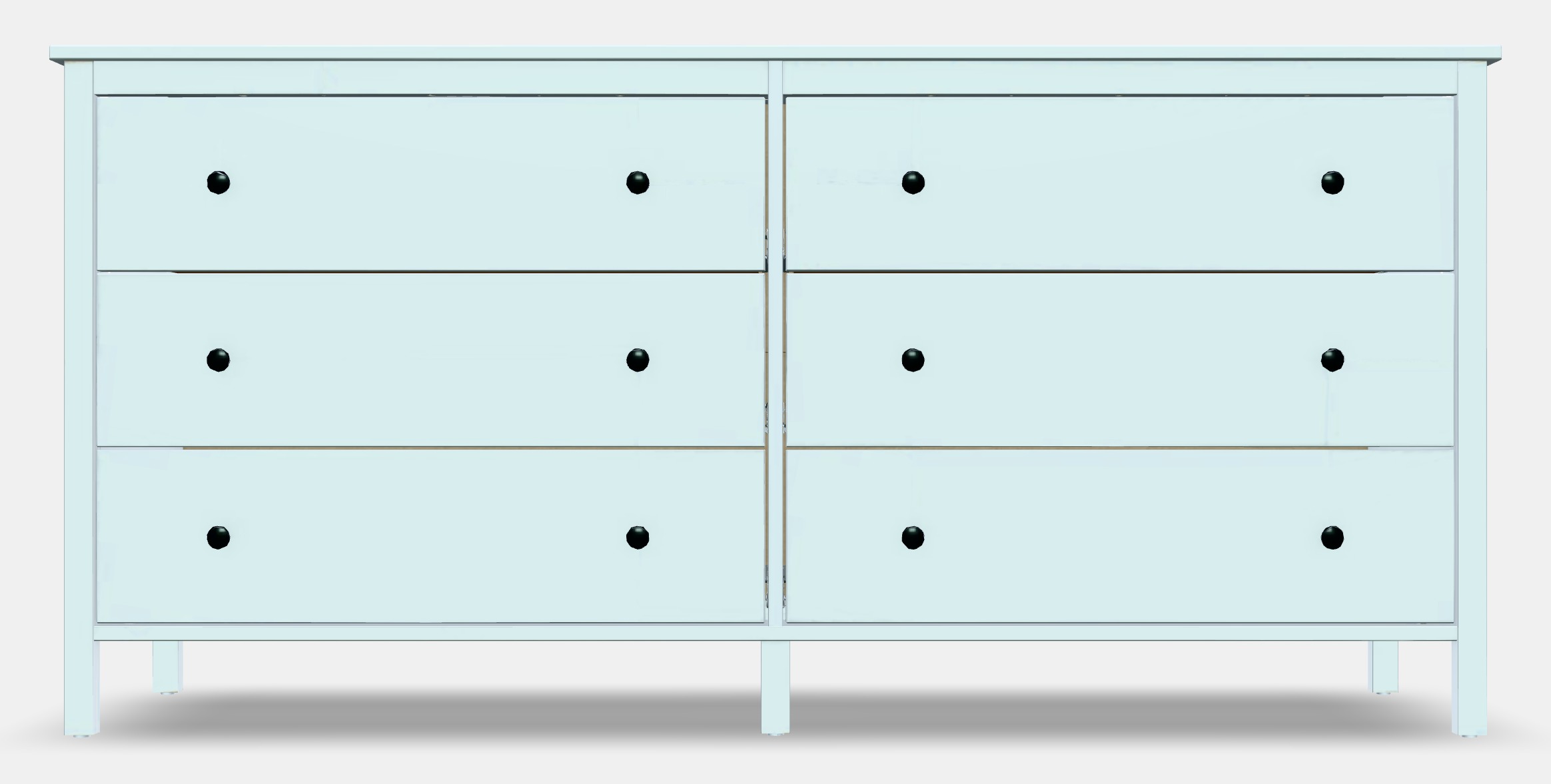 KOPPANG Chest of drawers 6 drawers Low-poly 3D model_10