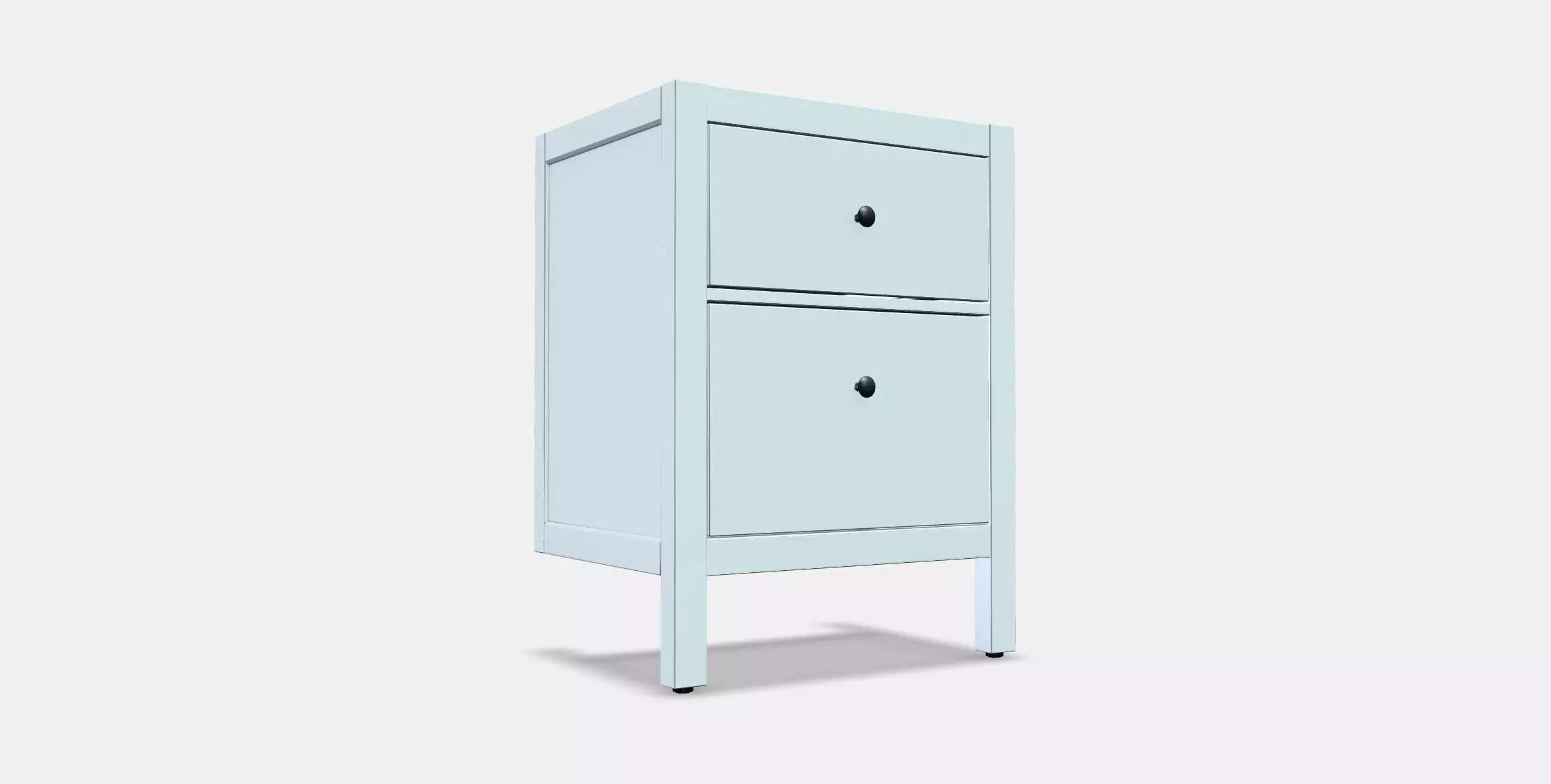 HEMNES Washbasin cabinet with 2 drawers Low-poly 3D model_0