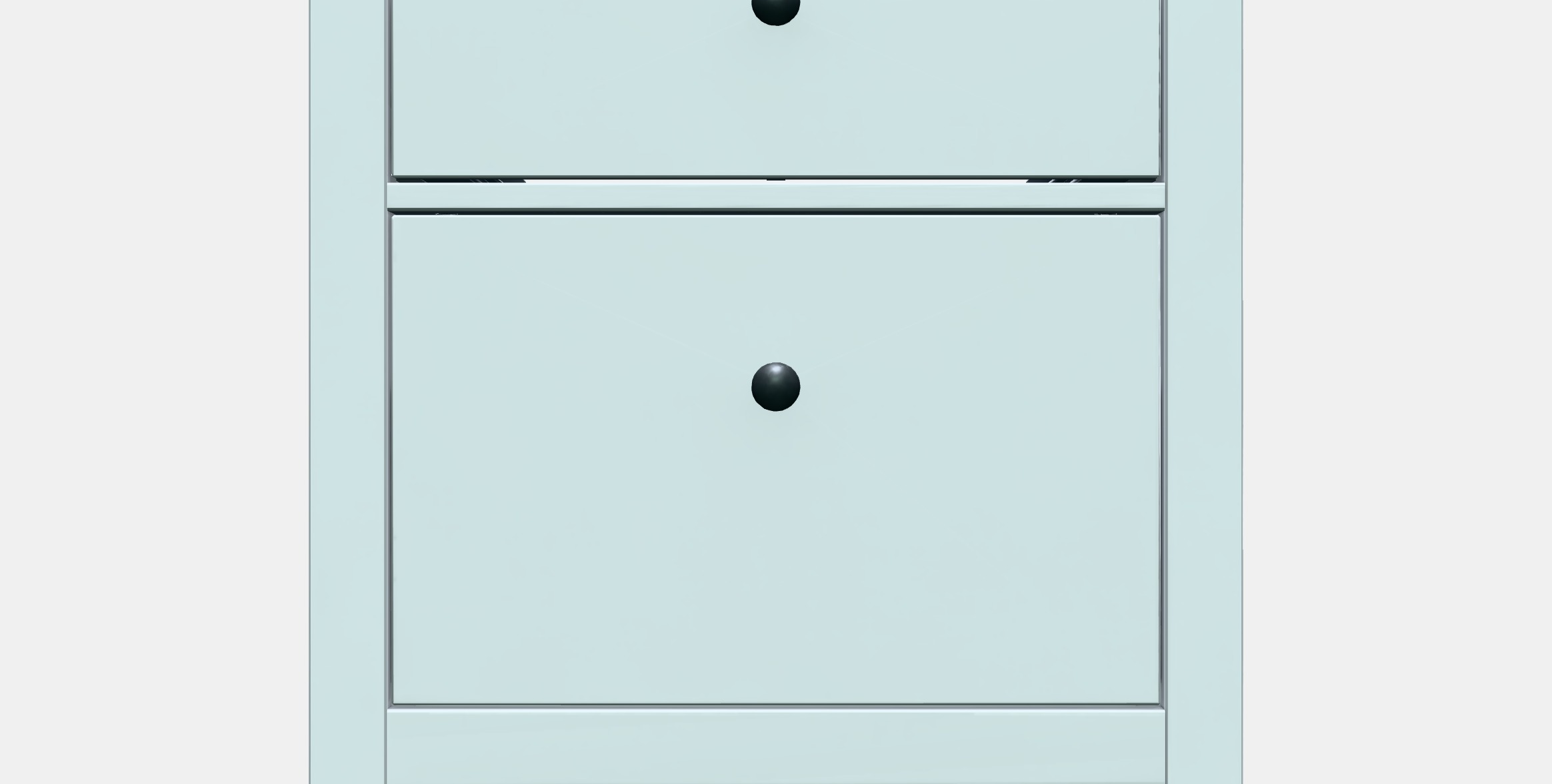 HEMNES Washbasin cabinet with 2 drawers Low-poly 3D model_11