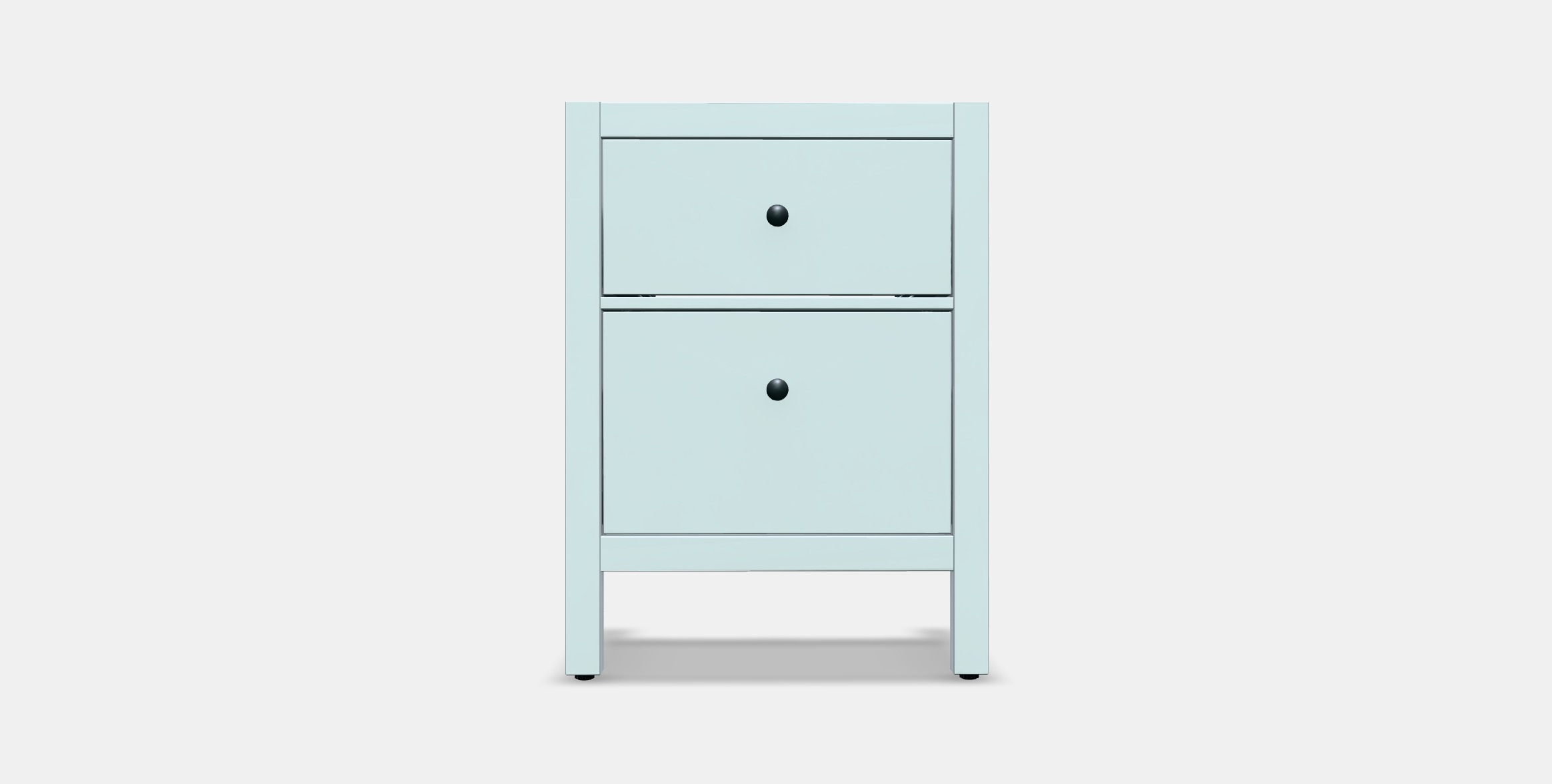 HEMNES Washbasin cabinet with 2 drawers Low-poly 3D model_10