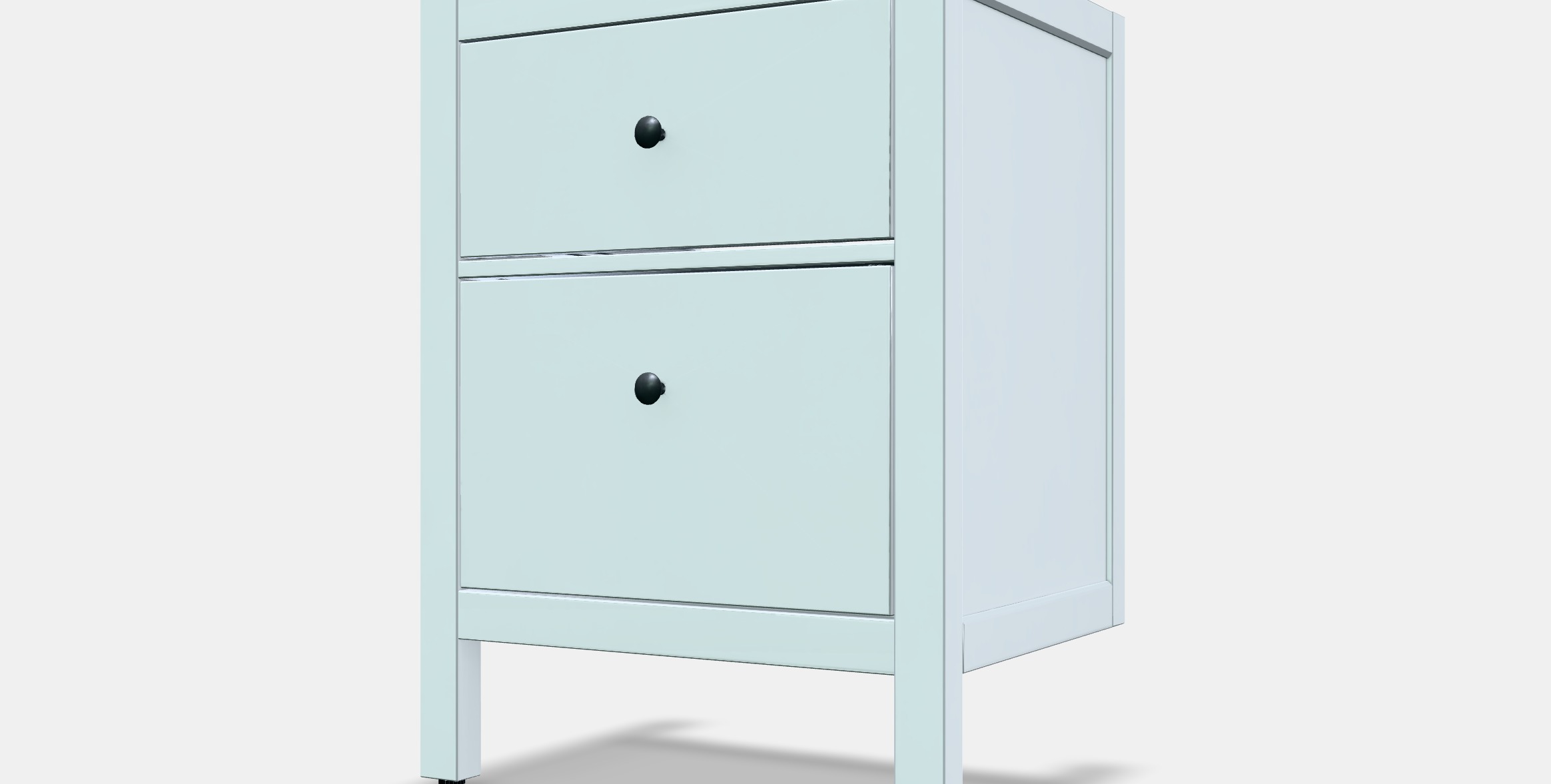 HEMNES Washbasin cabinet with 2 drawers Low-poly 3D model_13