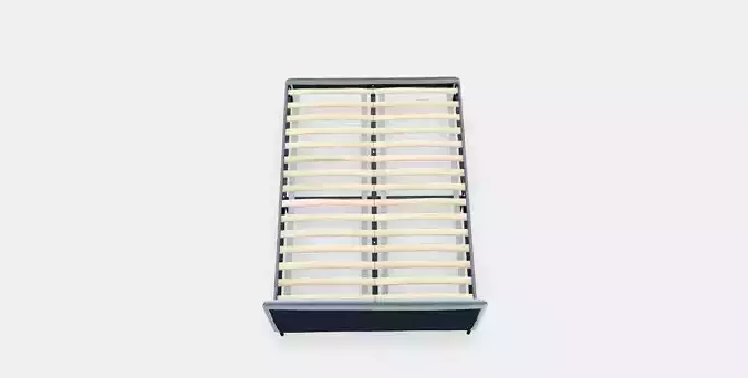 SLATTUM Upholstered bed frame 4