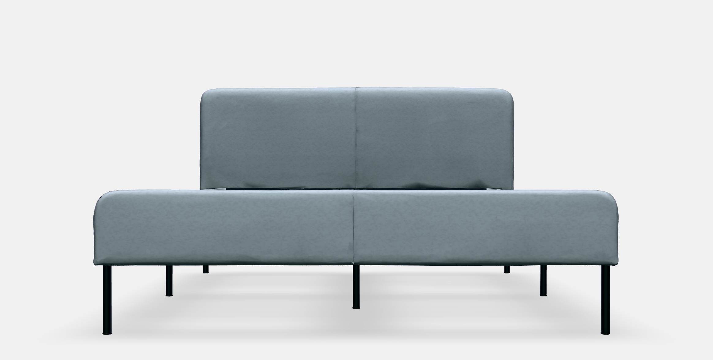 SLATTUM Upholstered bed frame 4 Low-poly 3D model_11