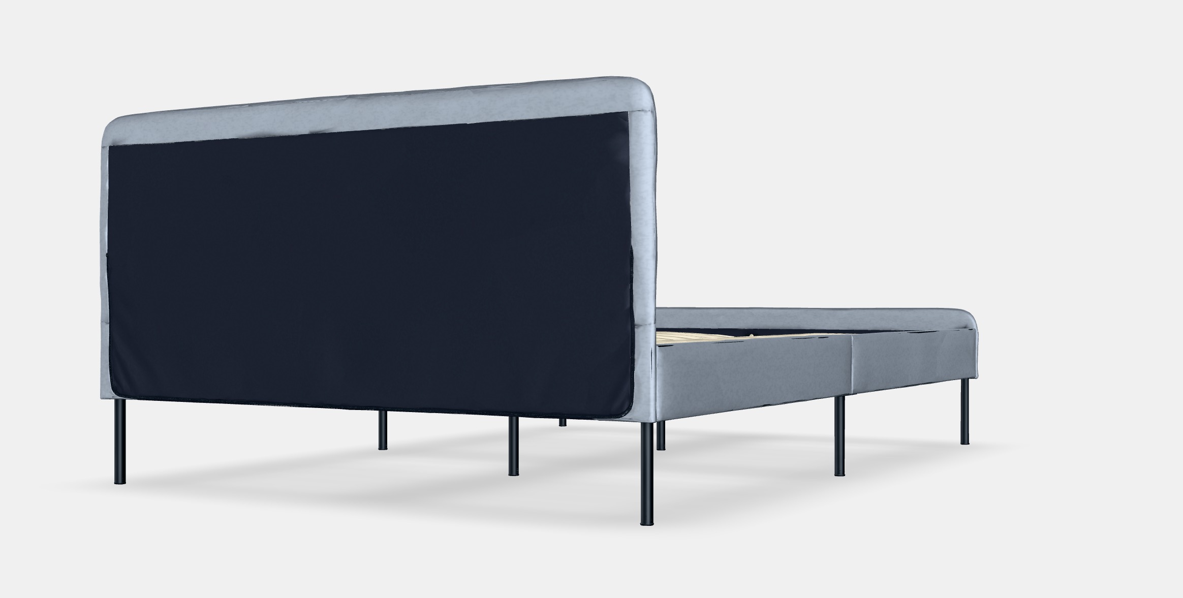 SLATTUM Upholstered bed frame 4 Low-poly 3D model_6