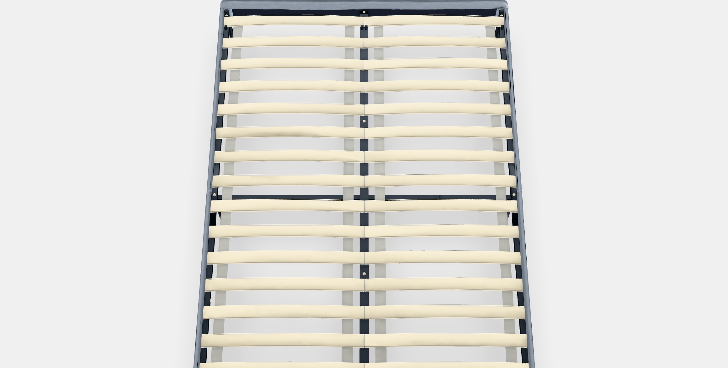 SLATTUM Upholstered bed frame 4 Low-poly 3D model_5