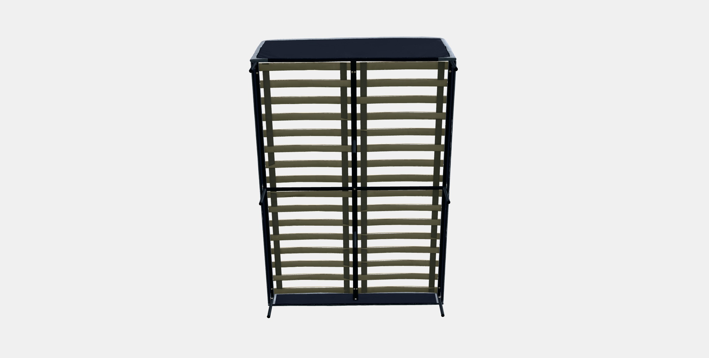 SLATTUM Upholstered bed frame 4 Low-poly 3D model_7