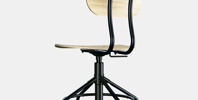 KULLABERG Swivel chair 2 Low-poly 3D model