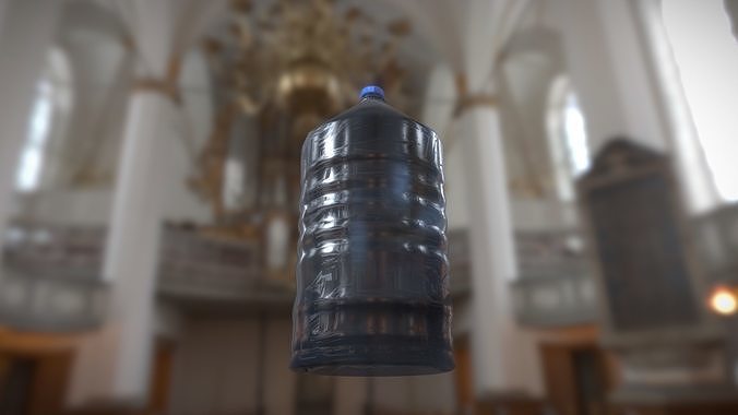 High Quality Water Bottle - Free model Free low-poly 3D model