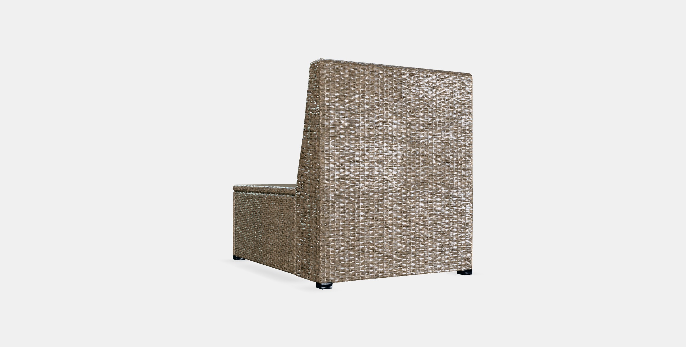 SOLLERON Sectional 1-seater garden Low-poly 3D model_14