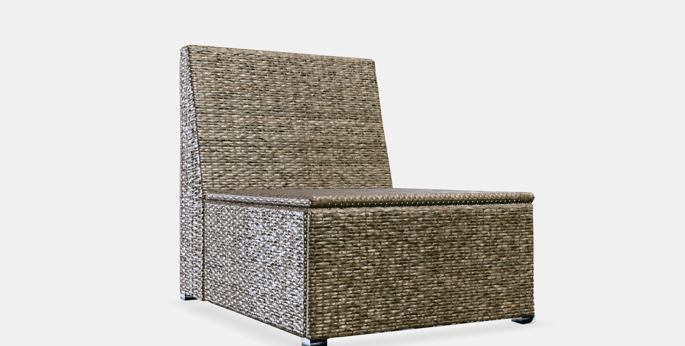 SOLLERON Sectional 1-seater garden Low-poly 3D model_11