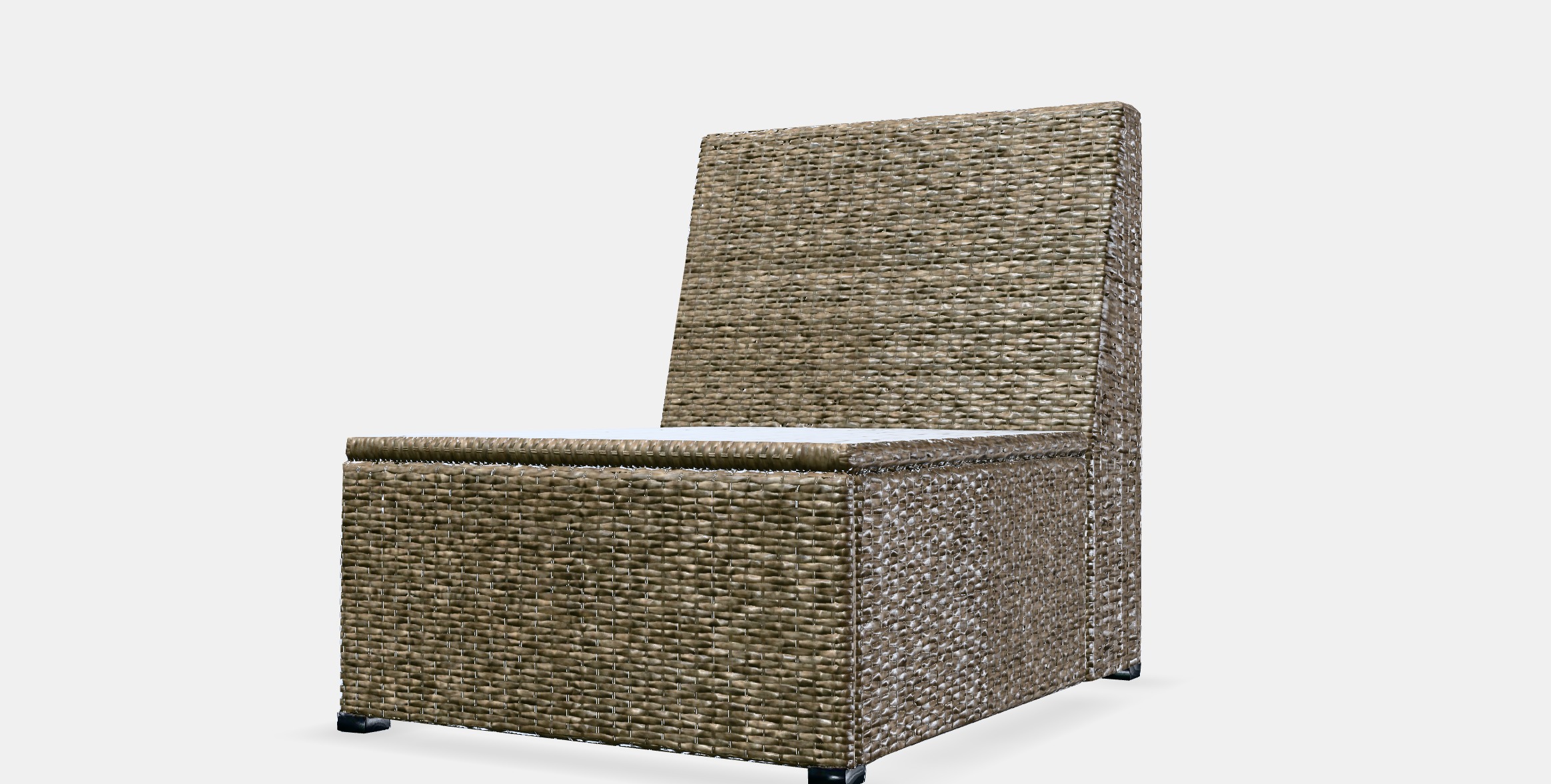 SOLLERON Sectional 1-seater garden Low-poly 3D model_16