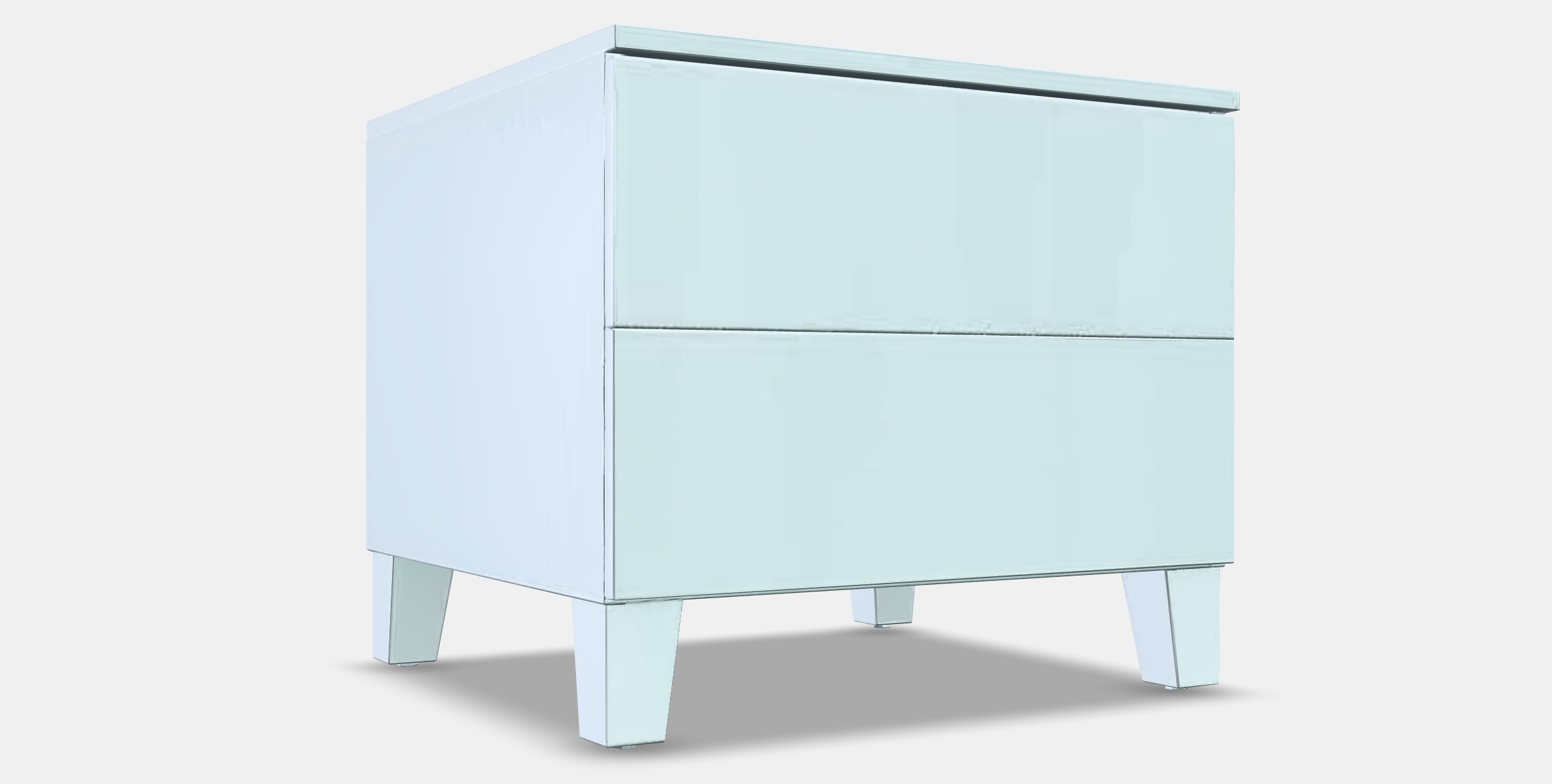 PLATSA Chest of drawers 2 drawers Low-poly 3D model_9