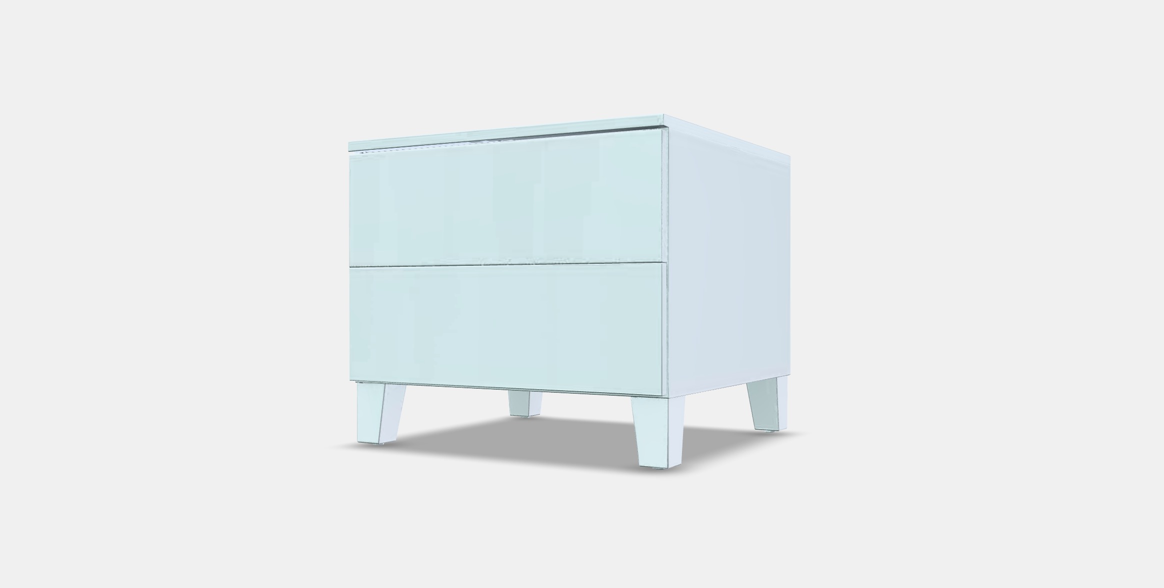 PLATSA Chest of drawers 2 drawers Low-poly 3D model_12