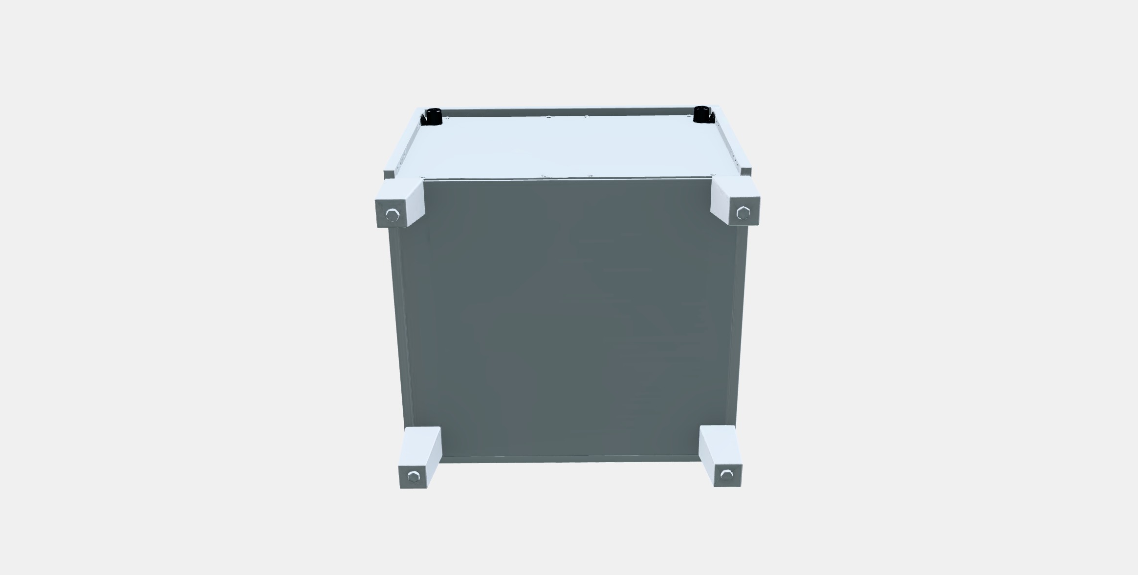 PLATSA Chest of drawers 2 drawers Low-poly 3D model_7