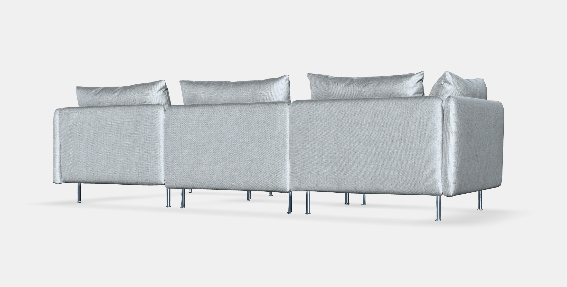 SODERHAMN 4-seater sofa Low-poly 3D model_5