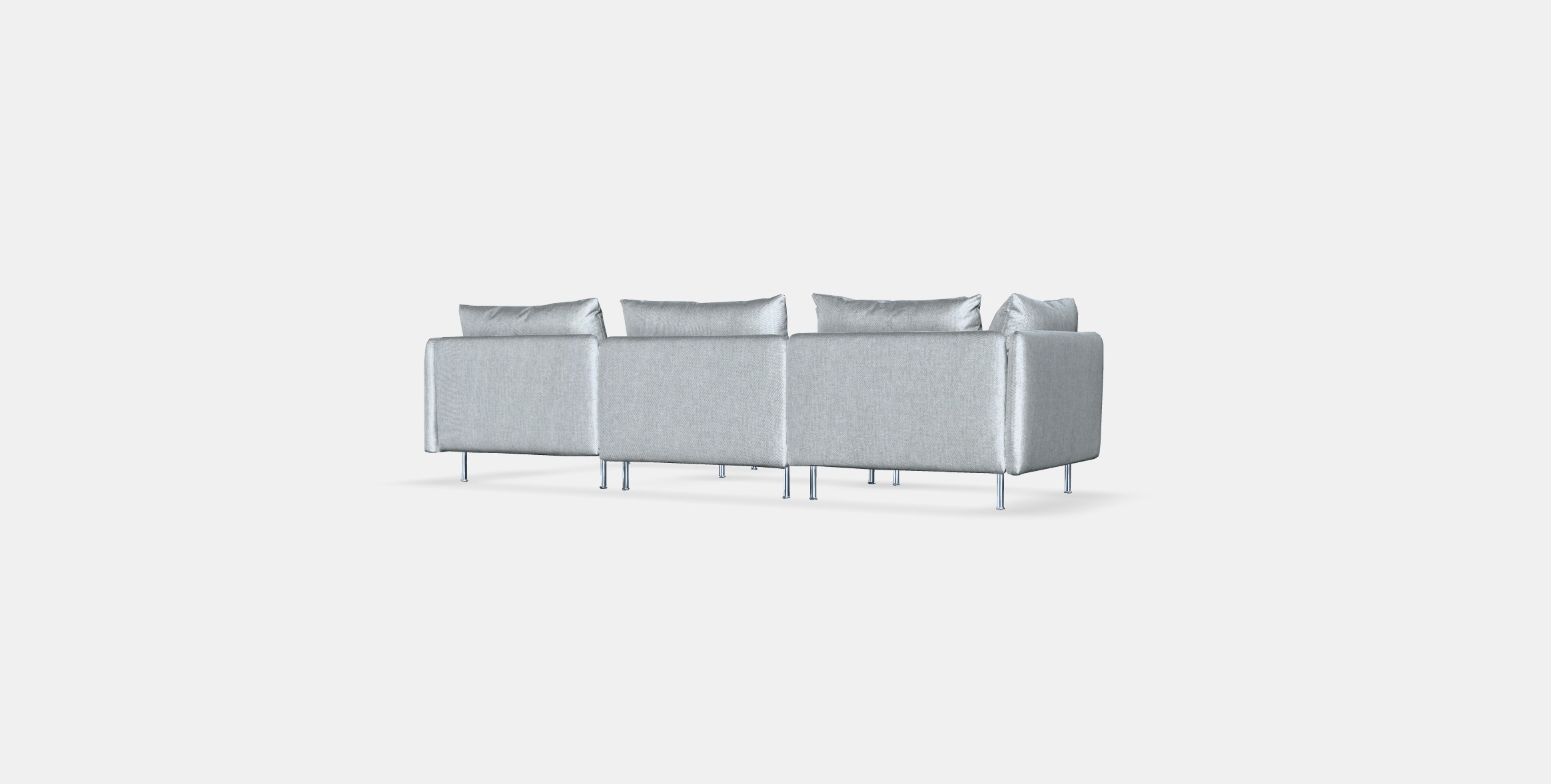 SODERHAMN 4-seater sofa Low-poly 3D model_7