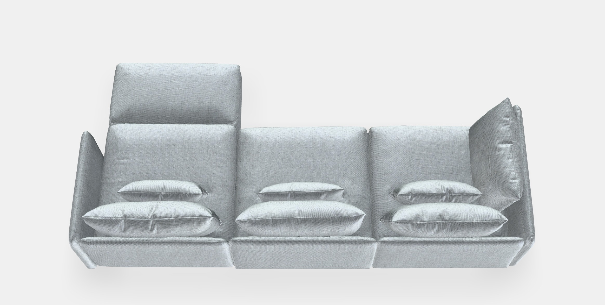 SODERHAMN 4-seater sofa Low-poly 3D model_3