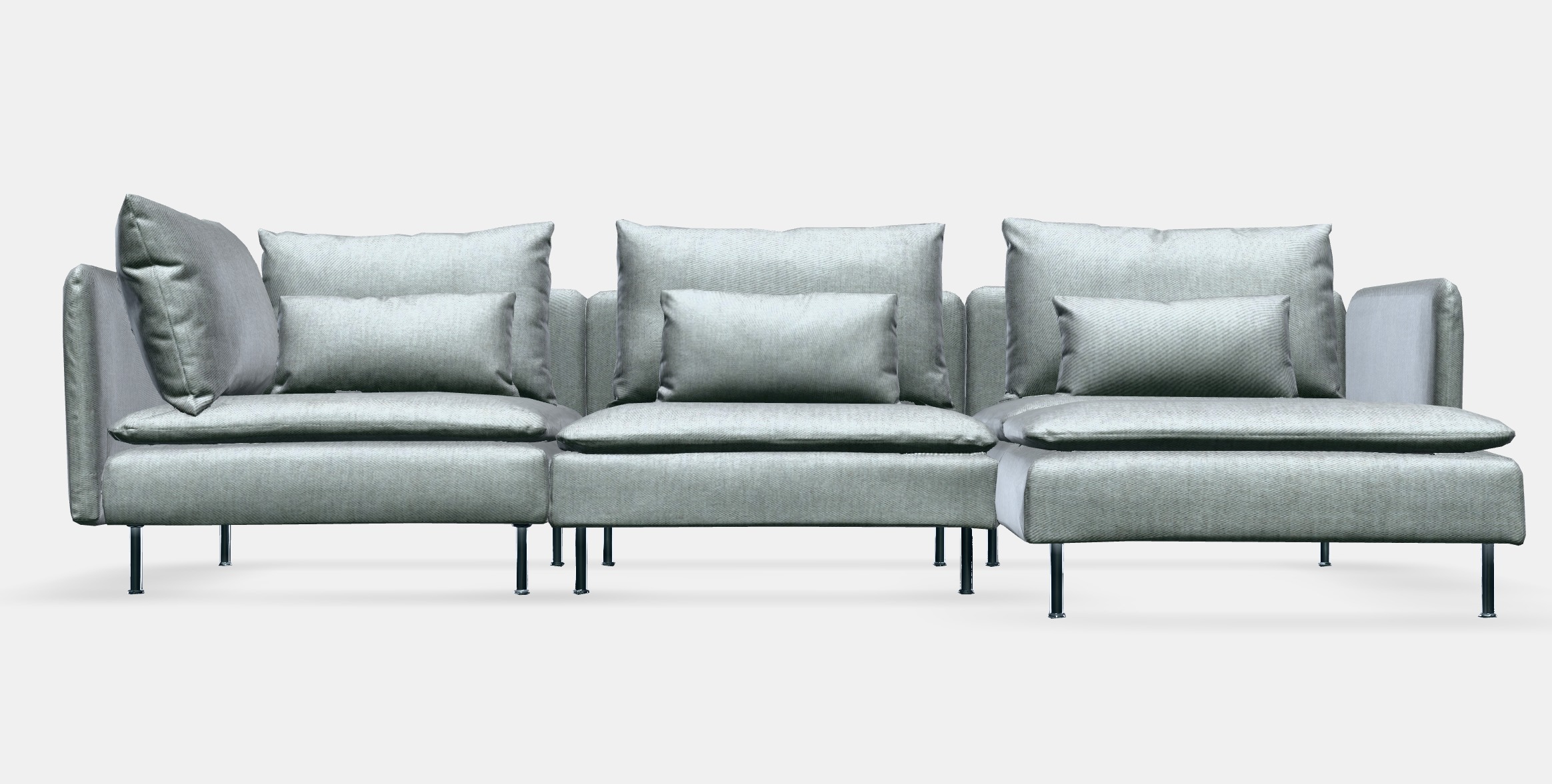 SODERHAMN 4-seater sofa Low-poly 3D model_12