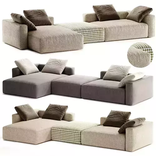 Bari Sofa By Costabella 3D model