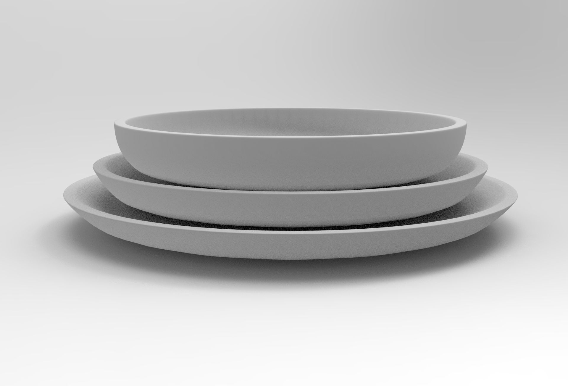 Huty Bowl Low-poly 3D model_8