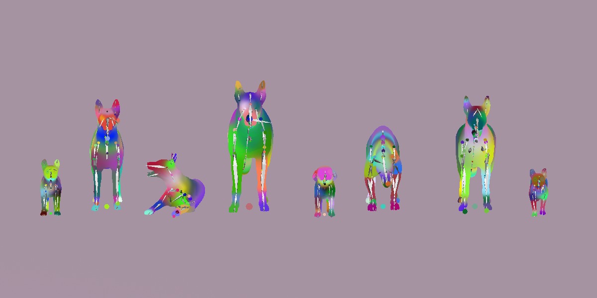 Dogs Family Assets Bundle  Low-poly 3D model_44