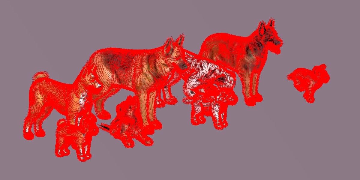 Dogs Family Assets Bundle  Low-poly 3D model_31