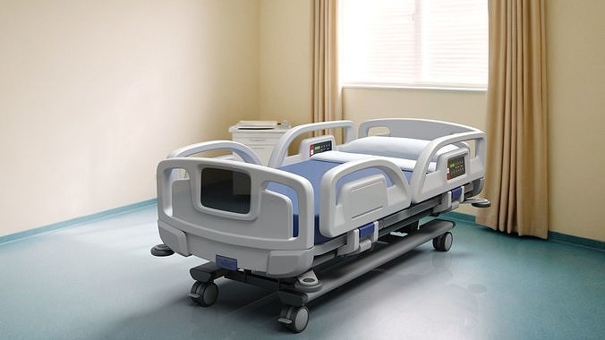 Smart Hospital Bed Off State 3D model