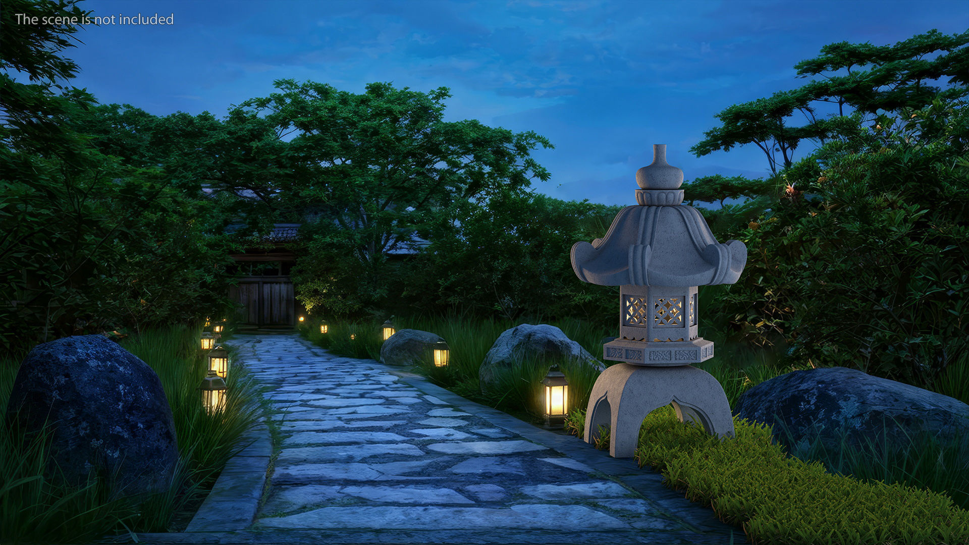 Japanese Stone Lantern for 3D Print 3D print model