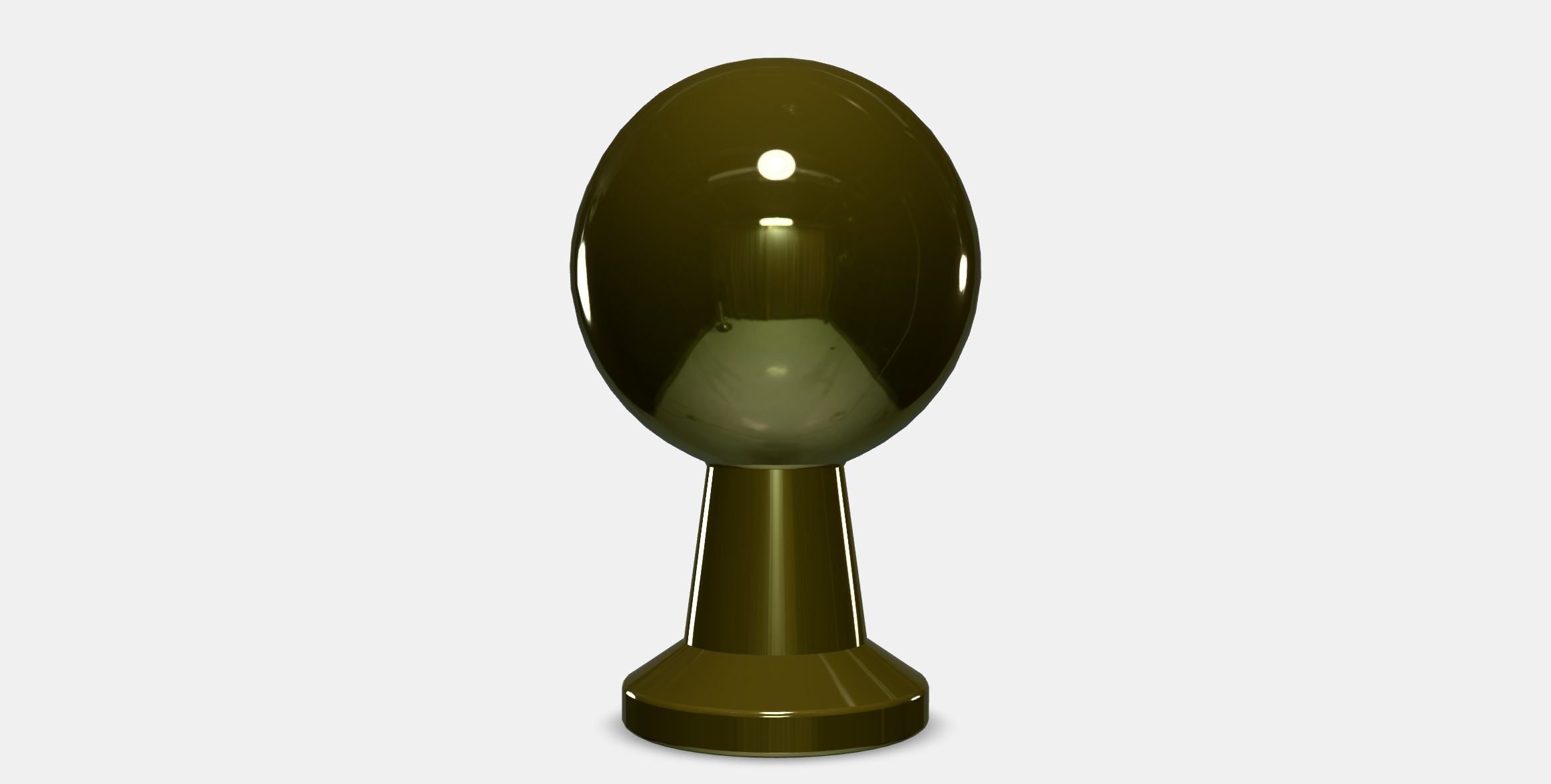BAGGANAS Knob 5 Low-poly 3D model_10