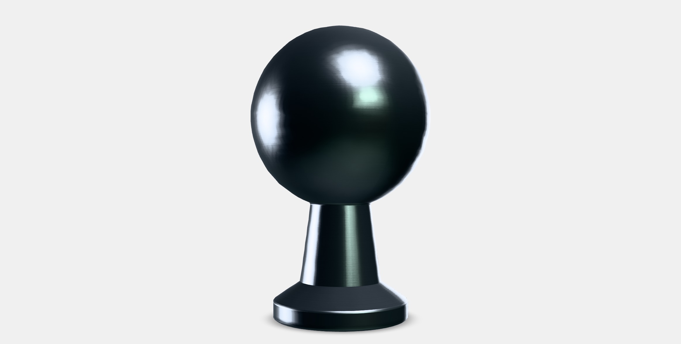 BAGGANAS Knob 6 Low-poly 3D model_4