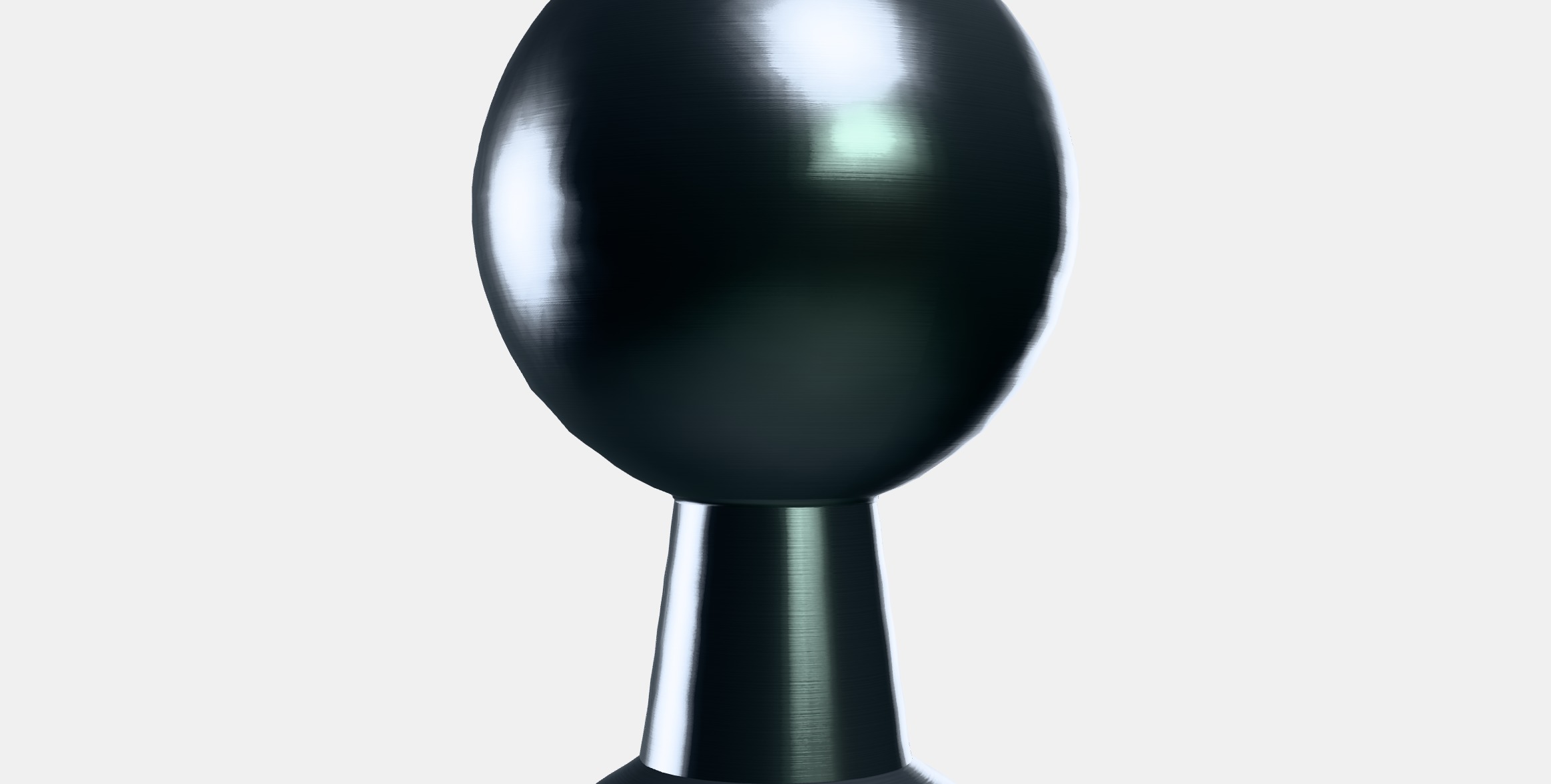 BAGGANAS Knob 6 Low-poly 3D model_10