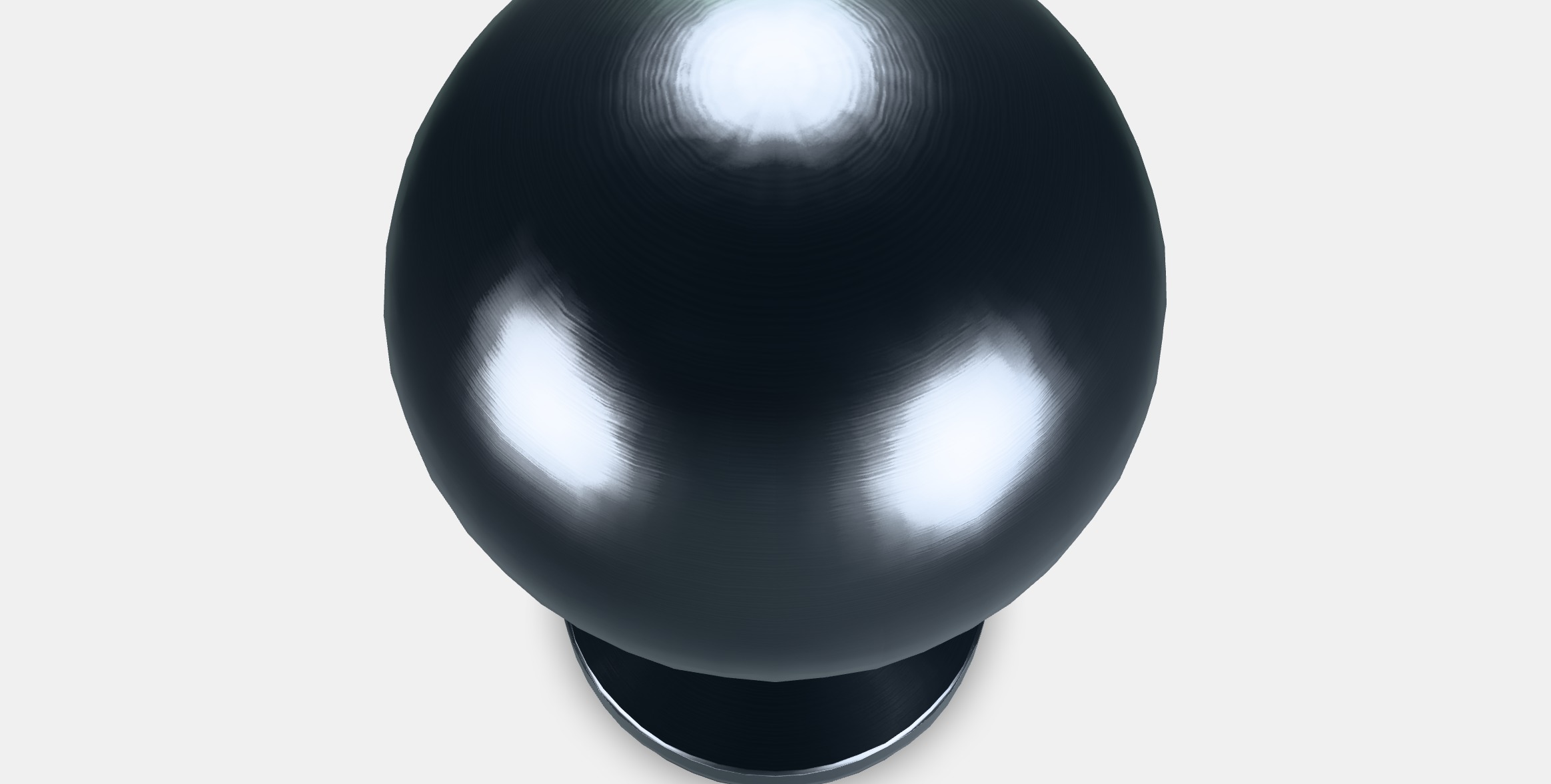 BAGGANAS Knob 6 Low-poly 3D model_8