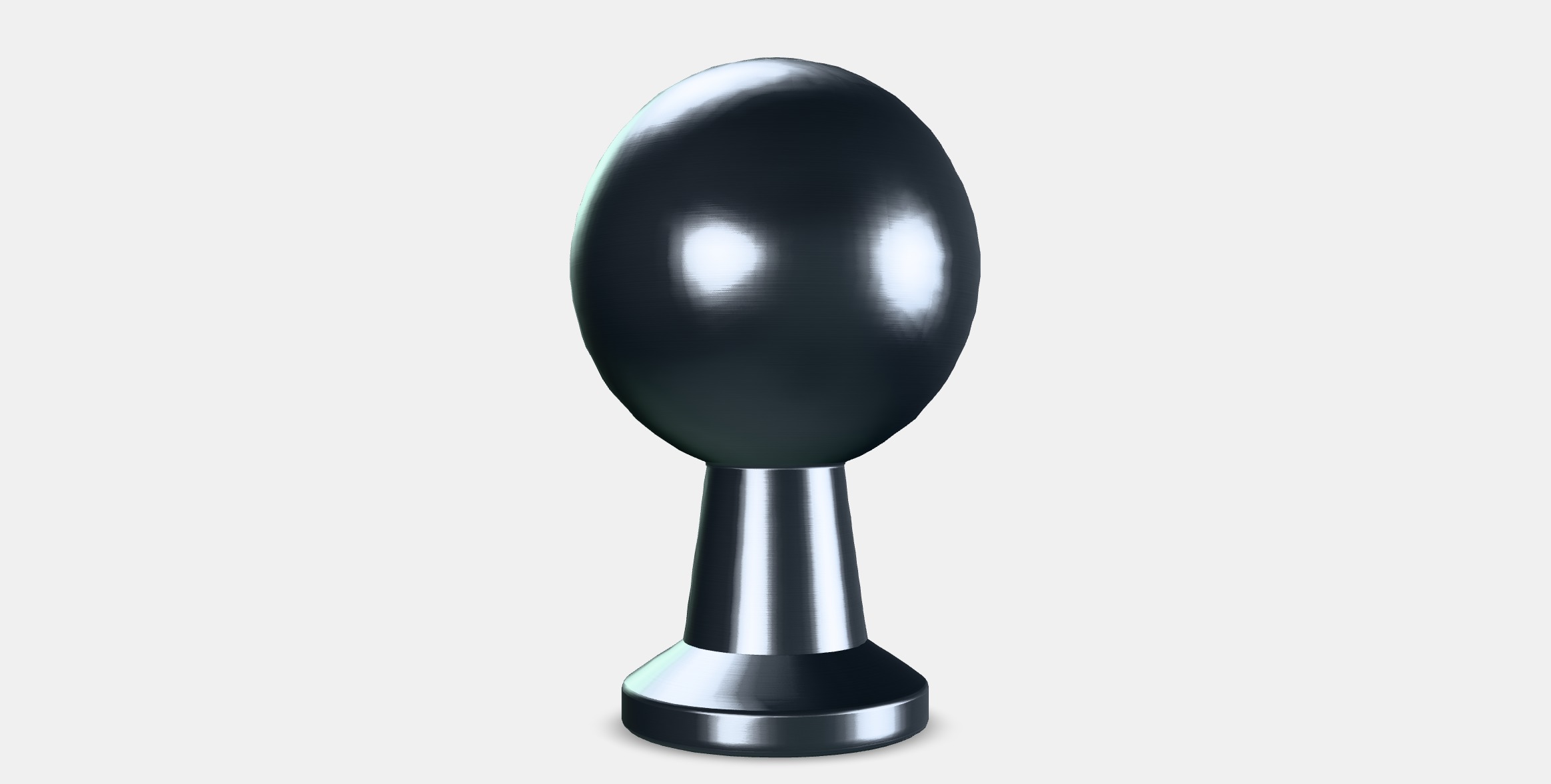 BAGGANAS Knob 6 Low-poly 3D model_16