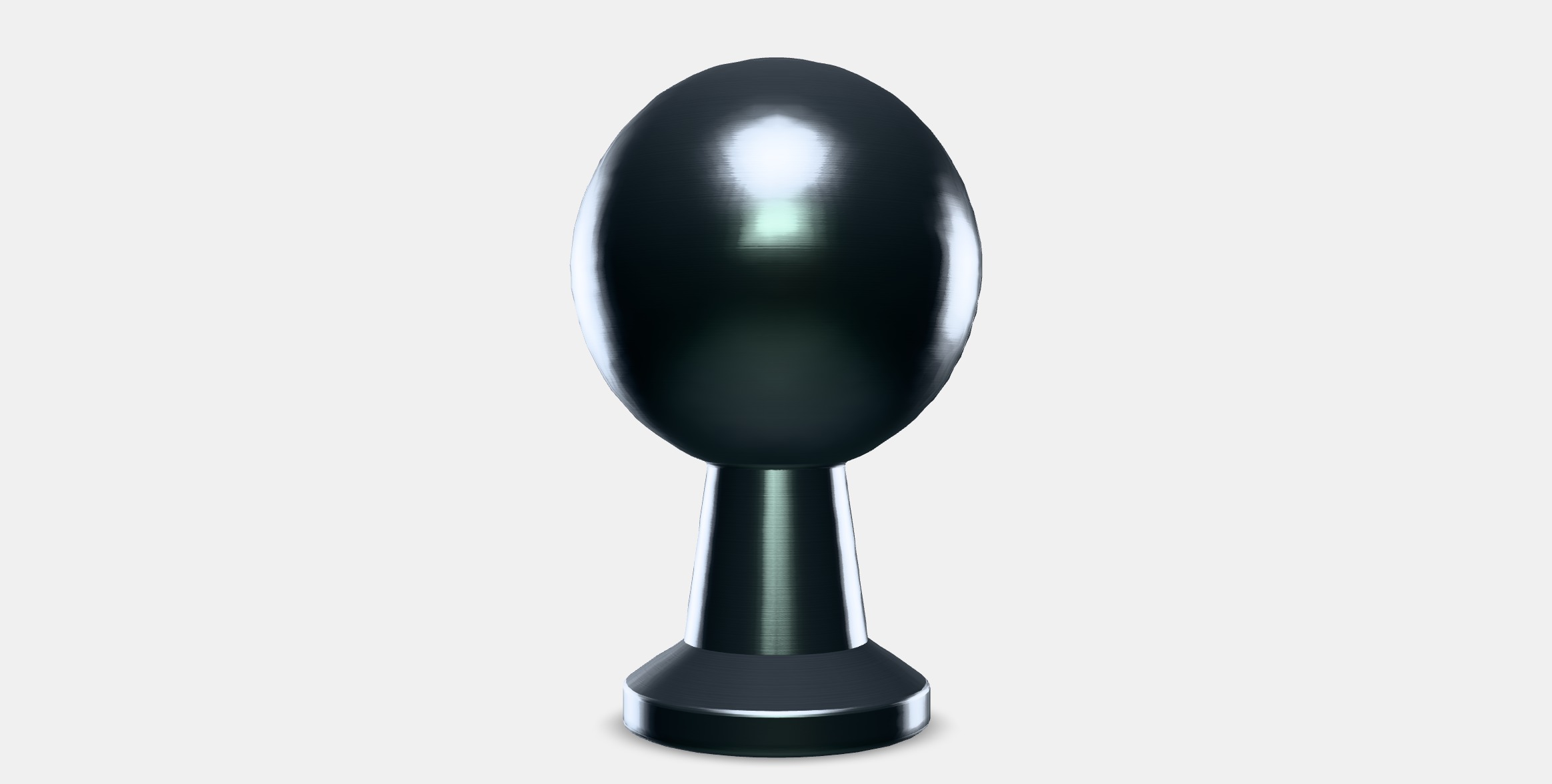 BAGGANAS Knob 6 Low-poly 3D model_9