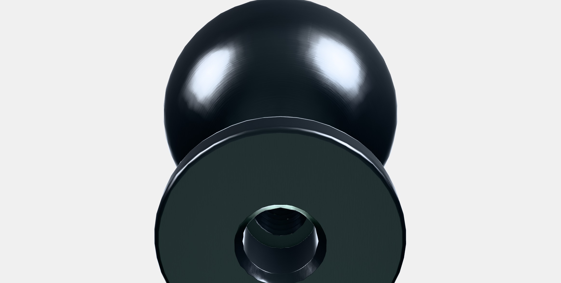 BAGGANAS Knob 6 Low-poly 3D model_5