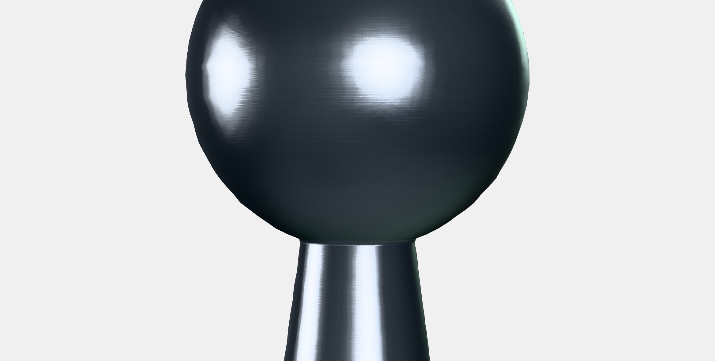 BAGGANAS Knob 6 Low-poly 3D model_7