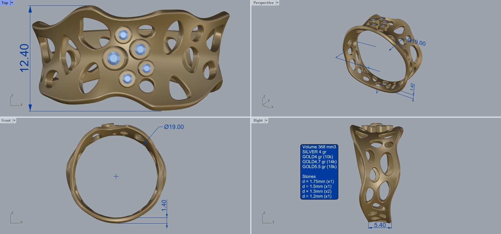 R 190 Abstract Ring 3D print model_10