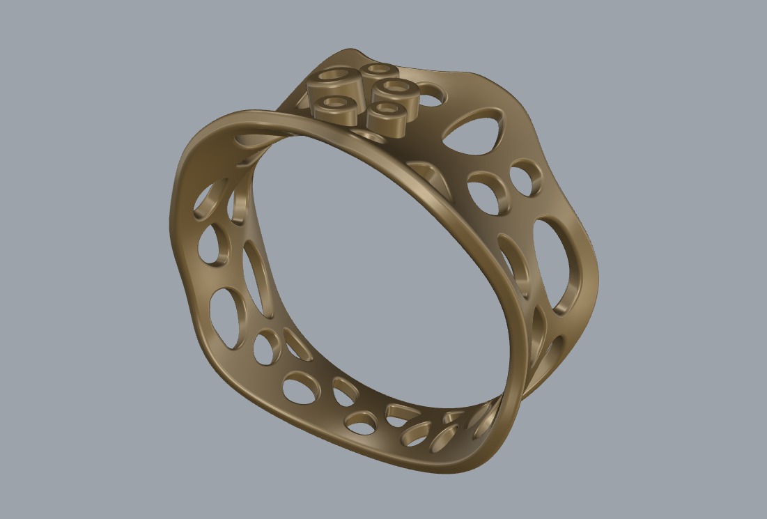 R 190 Abstract Ring 3D print model_12