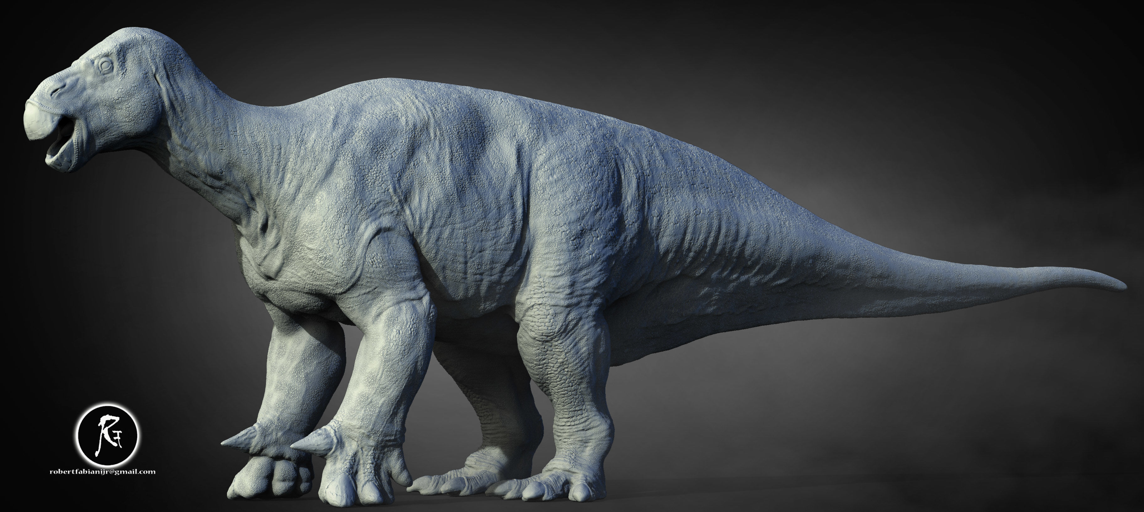 Iguanodon 3D print model_2