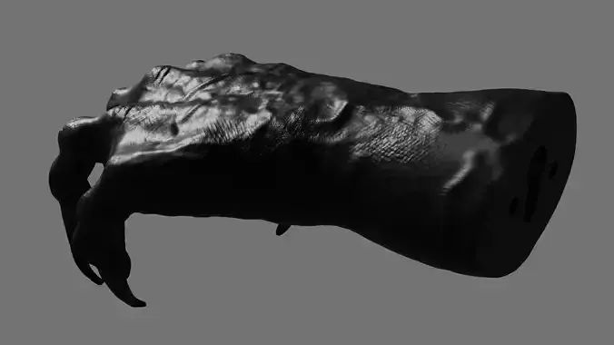 Jewelry holder Daemon hand 3D modell