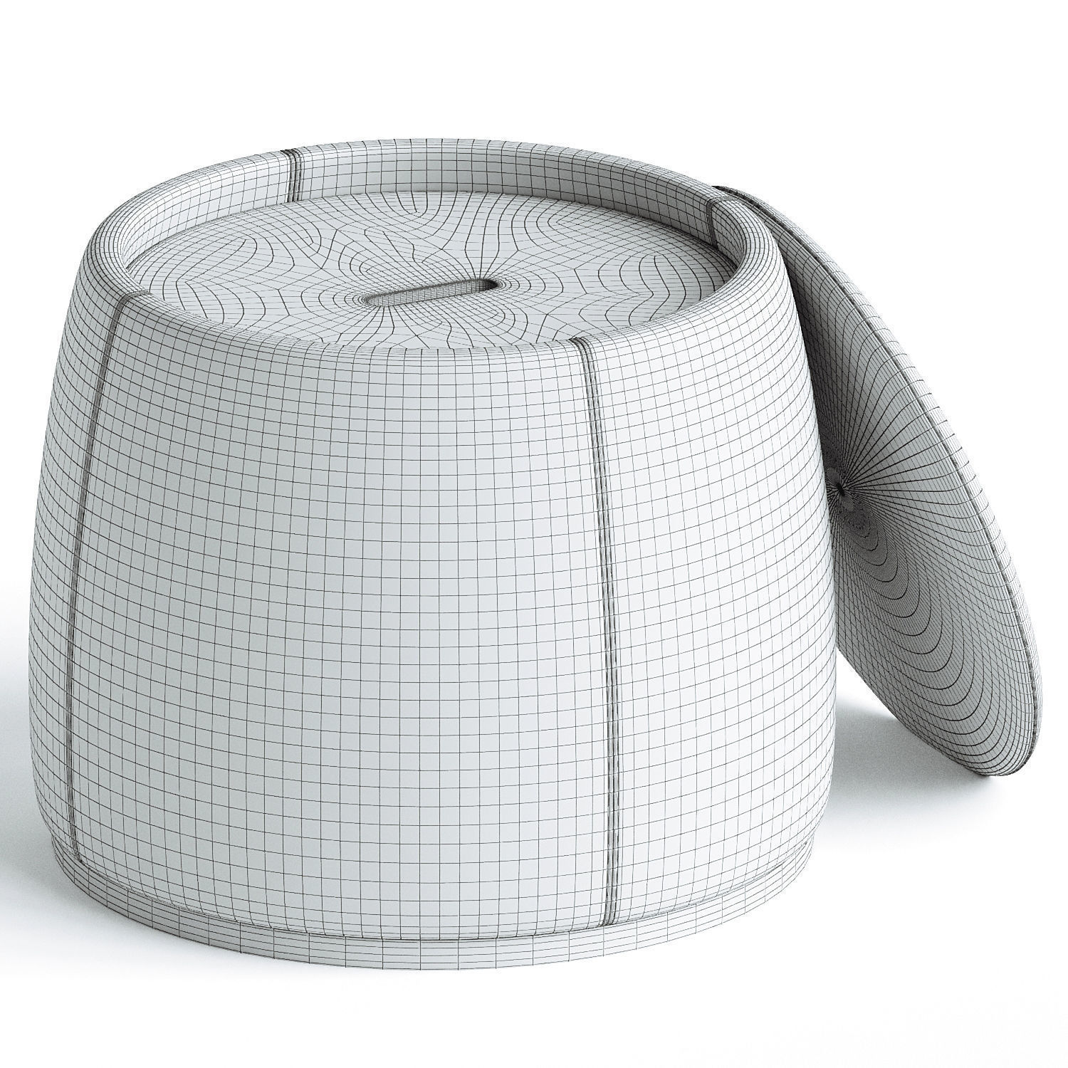 Domkapa Avery Pouf 3 colors 3D model_3