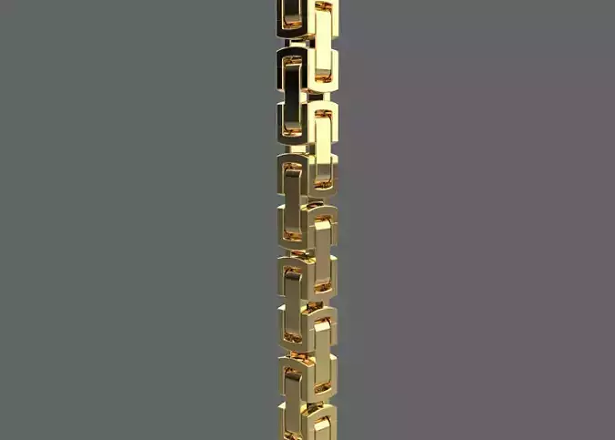 necklace with beads 3D print model