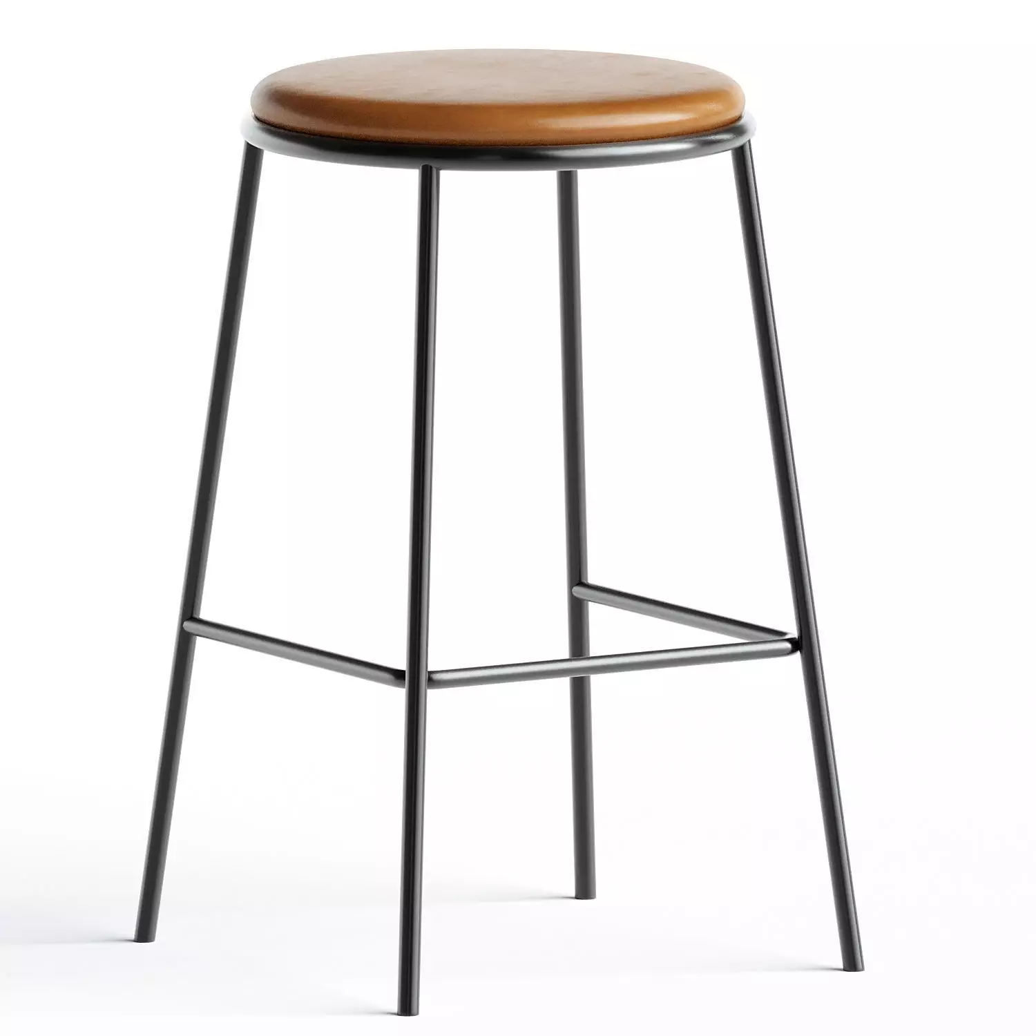 Piper Bar Stool Upholstered 3D model