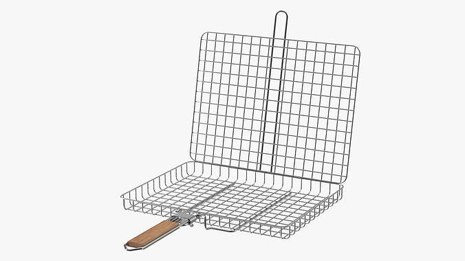 BBQ Handle Grill 3D model 6