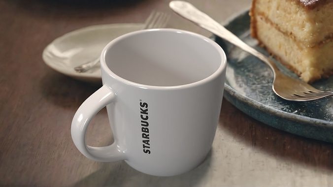 Starbucks Coffee Mug 3D model 2