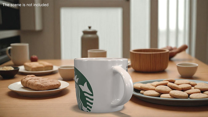 Starbucks Coffee Mug 3D model 6