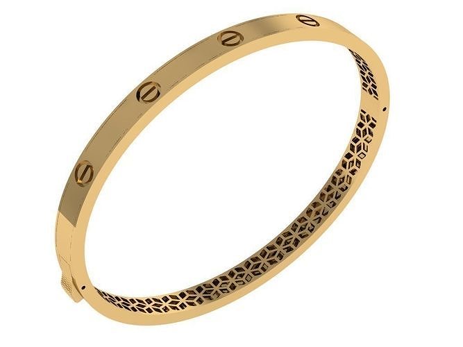 elegant bracelet model 3D print model  3D print model